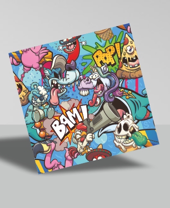 Sticker Bomb lobo mau