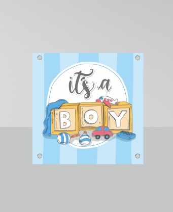 ITS A BOY Baby Shower vintage
