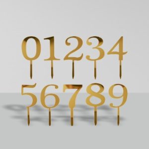 Numeros para topo de bolos de aniversário